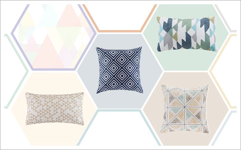 Geometric-inspired Decor ldeas: Dec Pillows