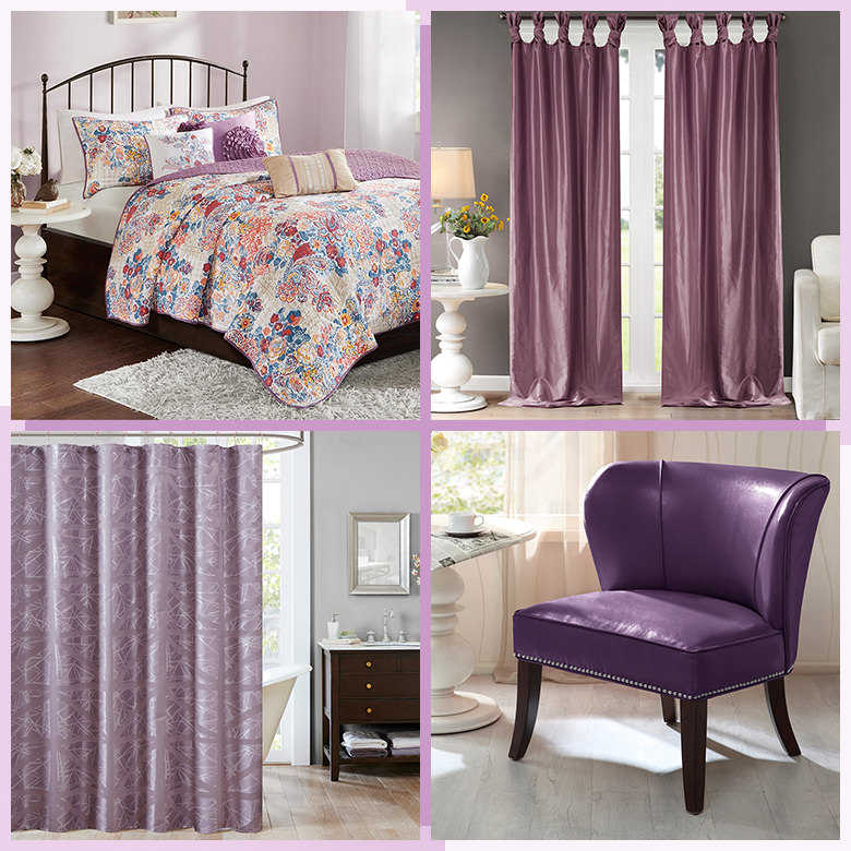 Radiant Orchid accent pieces and accessories