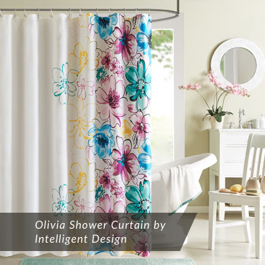 Olivia Shower Curtain by Intelligent Design